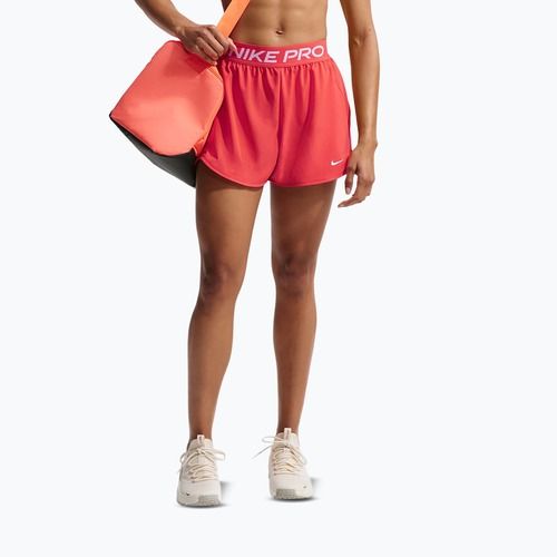 Női edzőshort Nike Pro 2in1 light crimson/white