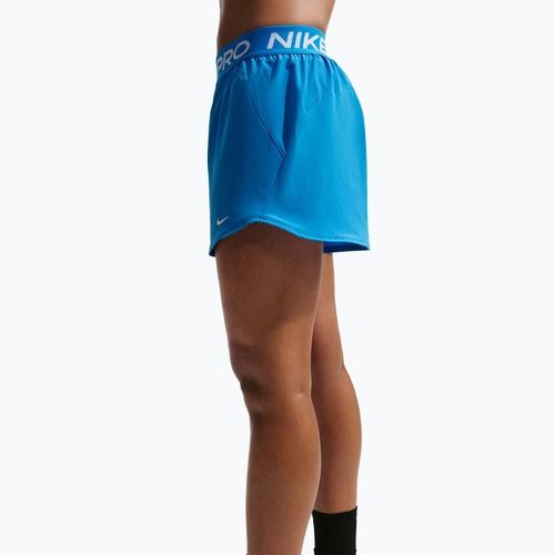 Női edzőshort Nike Pro 2in1 light photo blue/white