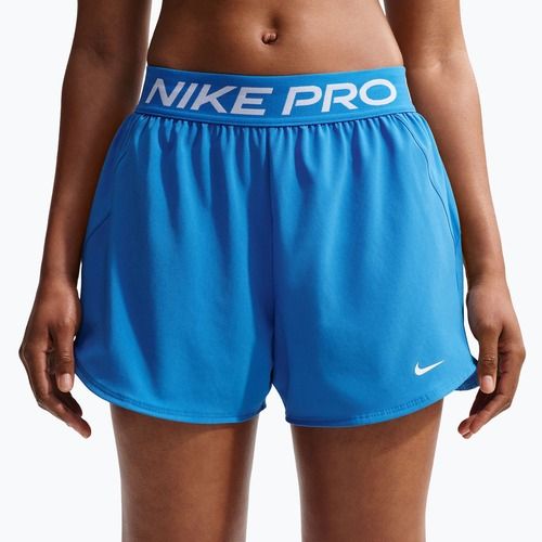 Női edzőshort Nike Pro 2in1 light photo blue/white