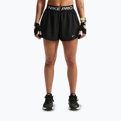 Női edzőshort Nike Pro 2in1 black/white
