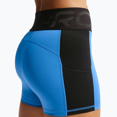 Női edzőshort Nike Pro Sculpt Dri-Fit High-Waisted Biker 5" light photo blue/black/white