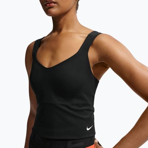 Női edzőpóló Nike Pro Sculpt Medium Support Padded Tank black/white