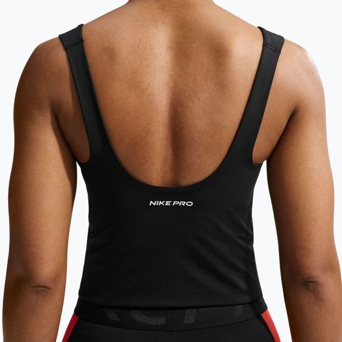 Női edzőpóló Nike Pro Sculpt Medium Support Padded Tank black/white