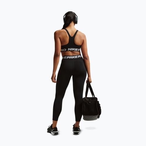 Edzőmelltartó Nike Pro Light Support Non Padded black/white/metallic silver