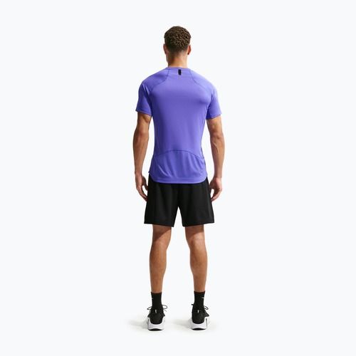 Férfi edzőpóló Nike Pro Training Dri-Fit persian violet/black