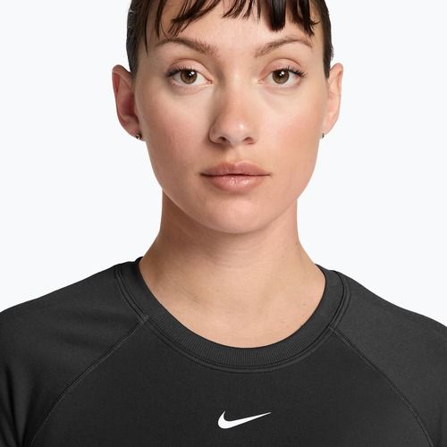 Női edzőpóló Nike Pro Seamless Dri-Fit black/white