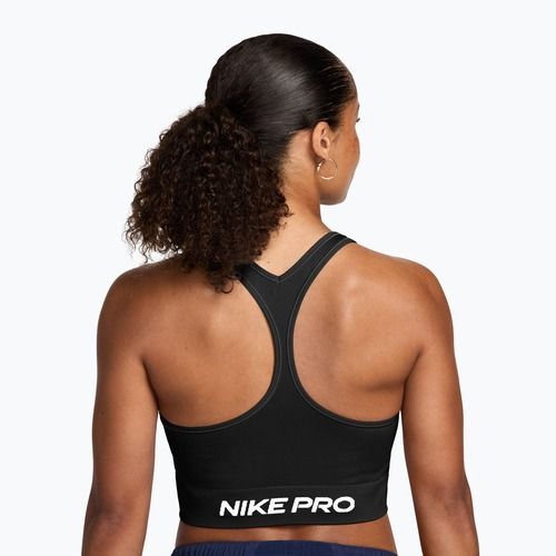 Női edzőpóló Nike Pro Seamless Dri-Fit black/white