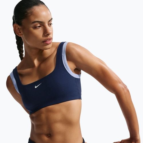 Edzőmelltartó Nike One Light Support midnight navy/aluminium/white