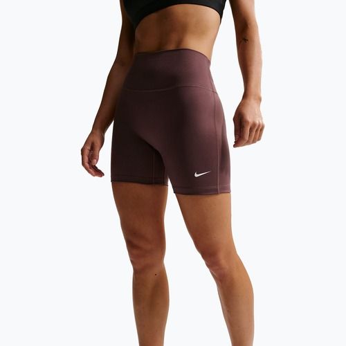 Női rövidnadrág Nike One High-Waisted Biker 5" tattoo/white