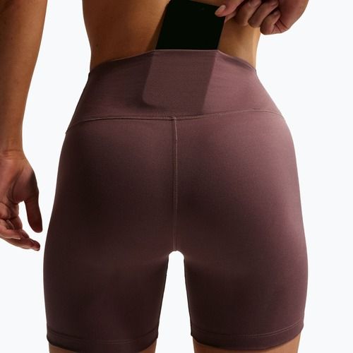 Női rövidnadrág Nike One High-Waisted Biker 5" tattoo/white