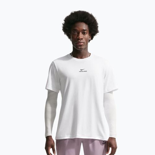 Férfi edzőpóló Nike Pro Dri-Fit white/black