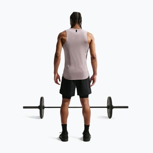 Férfi edzőpóló Nike Pro Training Dri-Fit light violet ore/black