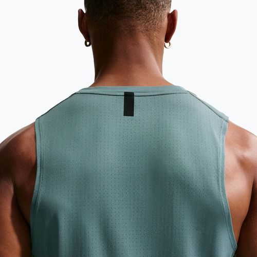 Férfi edzőpóló Nike Pro Training Dri-Fit mineral slate/green strike