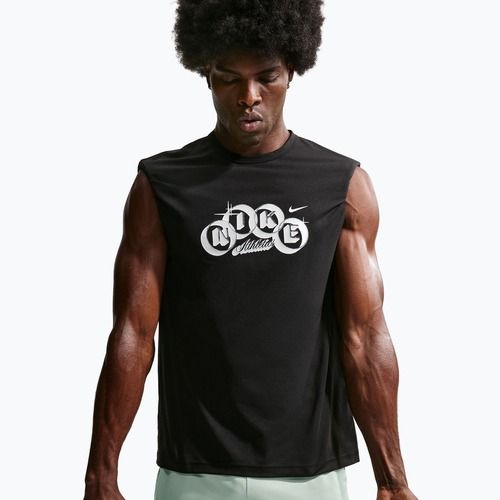 Férfi edzőpóló Nike Hyverse Dri-Fit Training black/white