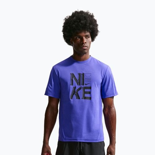 Férfi edzőpóló Nike Hyverse Dri-Fit Persian violet/black
