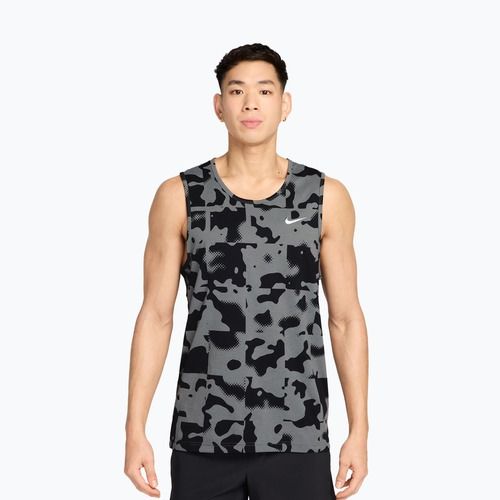 Férfi edzőpóló Nike Hyverse Dri-Fit TT smoke grey/black/white