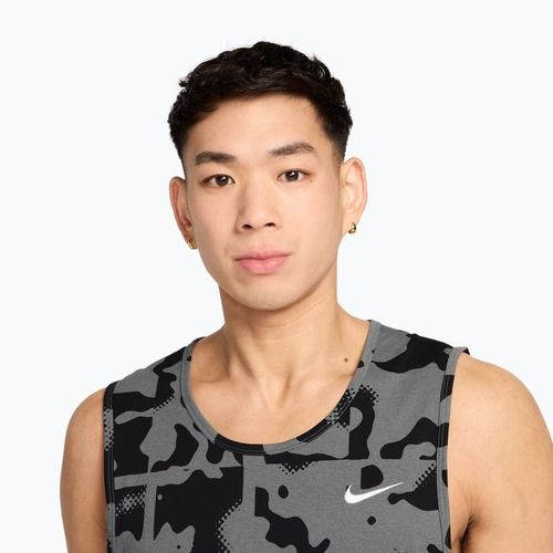 Férfi edzőpóló Nike Hyverse Dri-Fit TT smoke grey/black/white