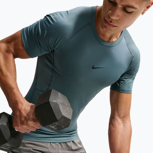 Férfi edzőpóló Nike Pro Dri-Fit Tight Fitness mineral slate/black