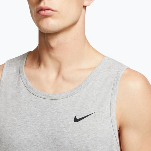 Férfi edzőpóló Nike Dri-Fit TT dark grey heather/black