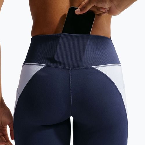 Női rövidnadrág Nike One High Waisted Biker 5" midnight navy/hydrogen blue/white