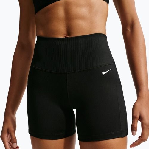 Női rövidnadrág Nike One High Waisted Biker 5" black/black/white