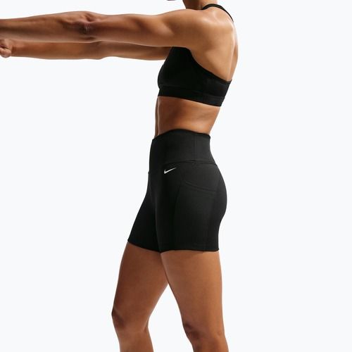 Női rövidnadrág Nike One High Waisted Biker 5" black/black/white