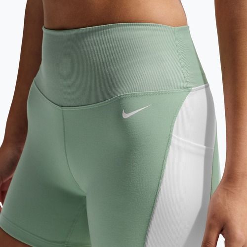 Női rövidnadrág Nike One High Waisted Biker 5" steam/white/white