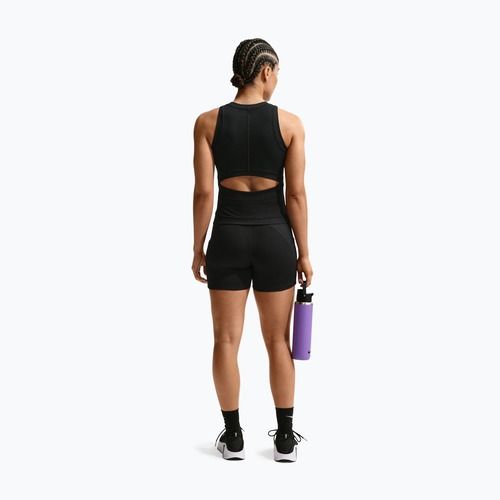 Női edzőpóló Nike One Dri-Fit black/black/white