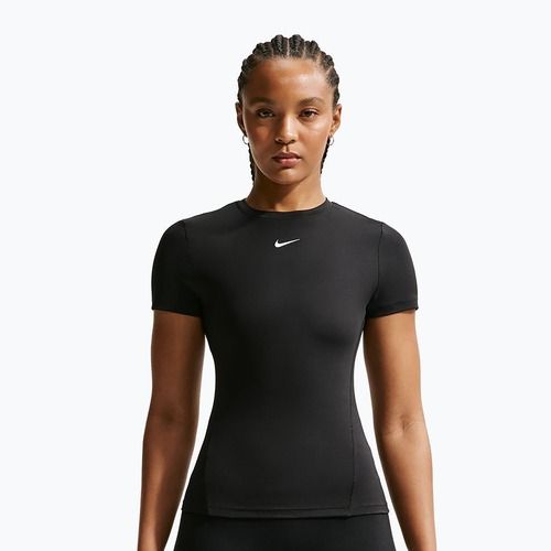Női edzőpóló Nike One Fitted black/white