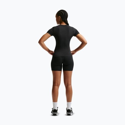 Női edzőpóló Nike One Fitted black/white