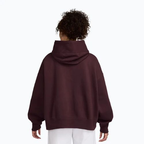 Női pulóver Nike Sportswear Phoenix Fleece Oversized burgundy crush/sail