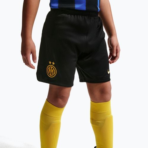 Gyerek futball rövidnadrág Nike Inter Milan Dri-Fit Stadium Home black/university gold