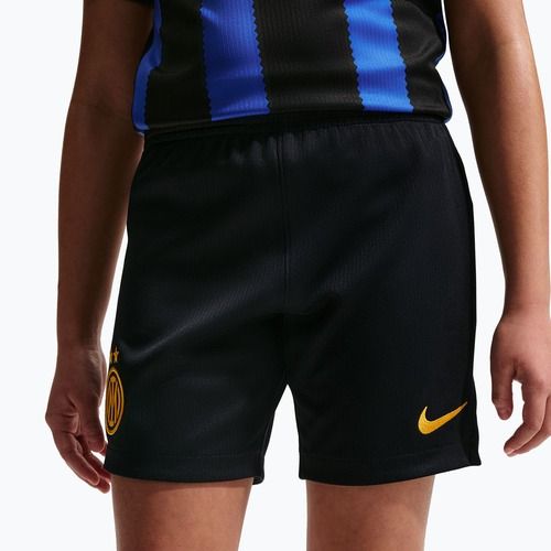 Gyerek futball rövidnadrág Nike Inter Milan Dri-Fit Stadium Home black/university gold