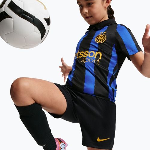 Gyerek futball rövidnadrág Nike Inter Milan Dri-Fit Stadium Home black/university gold