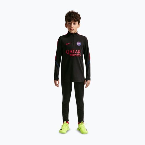 Gyerek futball pulóver Nike Paris Saint-Germain Strike Dri-Fit Soccer Knit Drill Top black/global red/global red