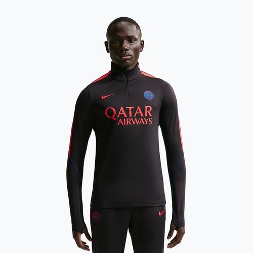 Férfi futball pulóver Nike Paris Saint-Germain Strike Dri-Fit Soccer Knit Drill Top black/global red/global red