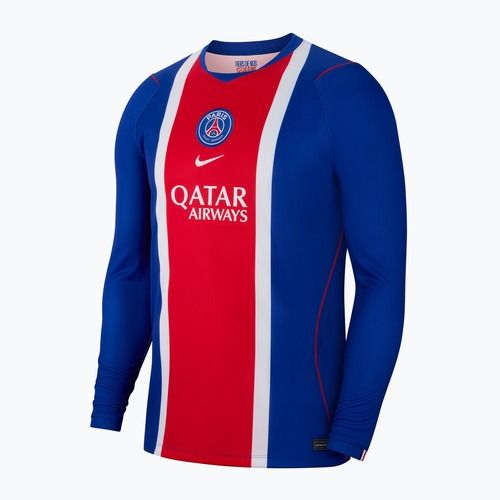 Férfi futball hosszú ujjú póló Nike Paris Saint-Germain Dri-Fit Stadium Home old royal/white/university red/white