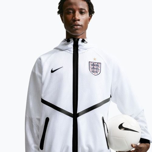 Férfi futball dzseki Nike England Dri-Fit Soccer Anthem white/black/obsidian
