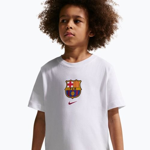 Gyerek póló Nike FC Barcelona Soccer white