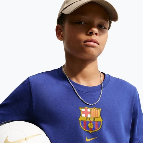 Gyerek póló Nike FC Barcelona Soccer deep royal blue