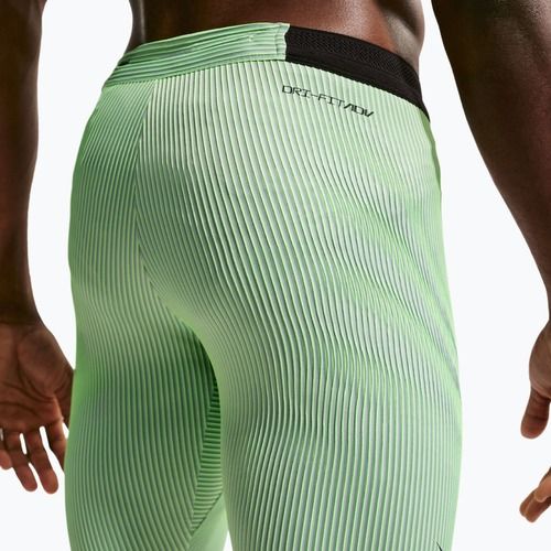 Férfi edző leggings Nike AeroSwift Dri-Fit ADV 1/2 Tights lime blast/steam/light silver/black