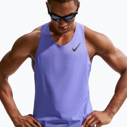 Férfi futópóló Nike AeroSwift Dri-Fit ADV sapphire/black
