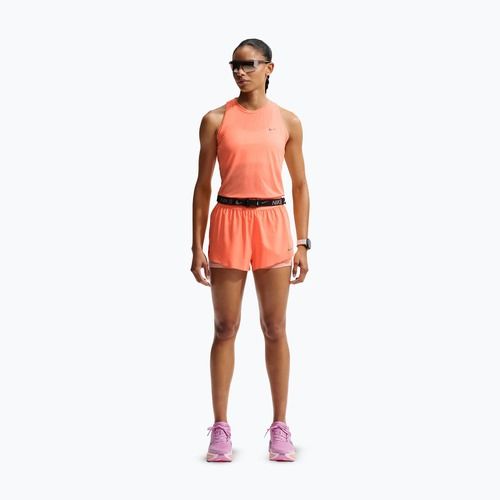 Női futóshort Nike Swift Mid-Rise 2in1 orange pulse