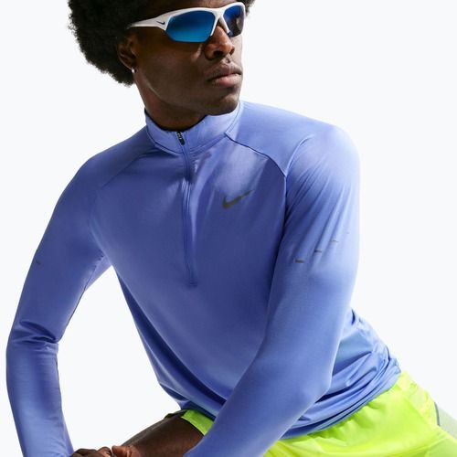 Férfi futó pulóver Nike Stride 1/4 Zip Dri-Fit royal pulse