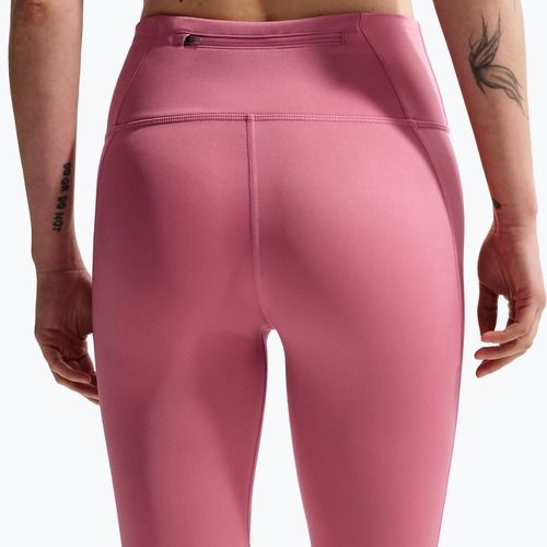 Női futó leggings Nike Tempo Swoosh Run High-Waisted 7/8 peony/white