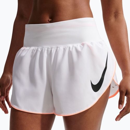 Női futóshort Nike Tempo Swoosh Dri-Fit Mid-Rise Brief-Lined white/orange pulse/black