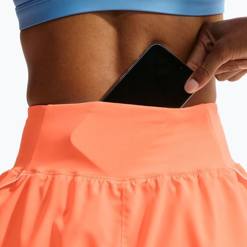 Női futóshort Nike Tempo Swoosh Dri-Fit Mid-Rise Brief-Lined orange pulse/white