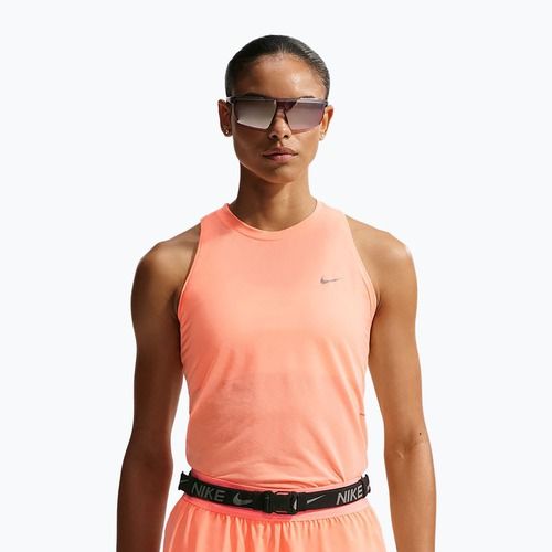 Női futópóló Nike Swift Breathe Dri-Fit orange pulse/photon dust