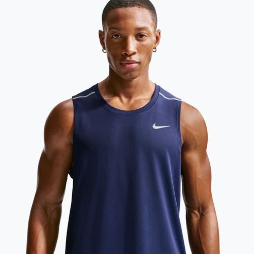 Férfi futópóló Nike Miler Dri-Fit midnight navy