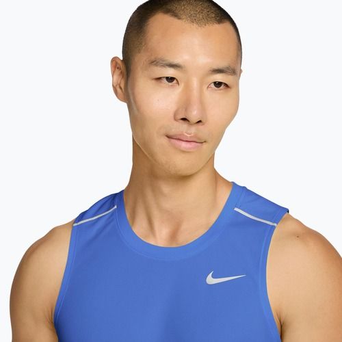 Férfi futópóló Nike Miler Dri-Fit royal pulse
